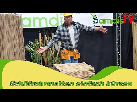 Schilfmatte kürzen – einfache ANLEITUNG