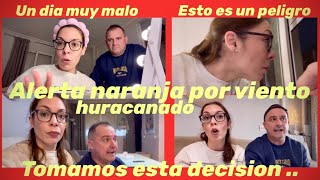 Un mal dia❌ + Alerta 🟠 por viento huracanado + Esto es un peligro ⚠️ + Esta es nuestra decisión❕