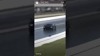 Bob Helms gets into the wall in a big way after a great run at over 228 MPH in his Lambo at TX2k22!