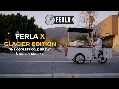 Ferla X - Glacier Edition. The Cold Brew and Ice Cream Bike for your Business!