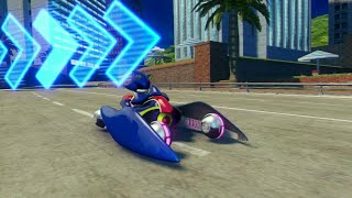 Sonic & All-Stars Racing Transformed (PS3) Metal Sonic Racing In OutRun Bay (Expert)