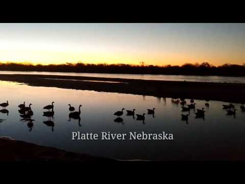 Platte River November Sunrise Nebraska