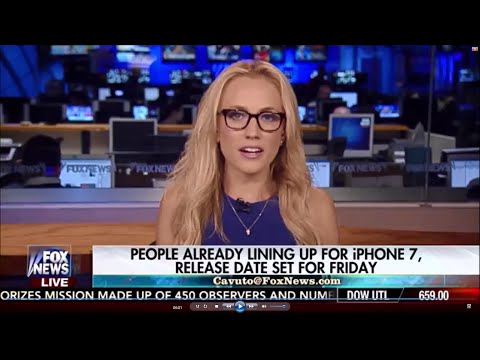 09-13-16 Kat Timpf on Your World with Neil Cavuto - Lining Up For iPhone 7
