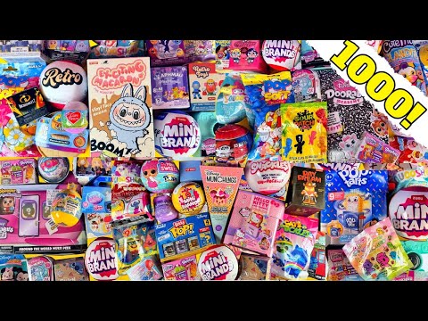 💜 1,000 Blind Bags ASMR 🎧 11 Hours of Pure Unboxing (No Talking, No Music)