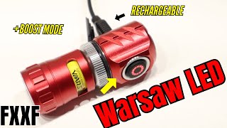Warsun FXXF LED rechargeable Flashlight - Boost mode testing - Fidget spinner - unboxing and review
