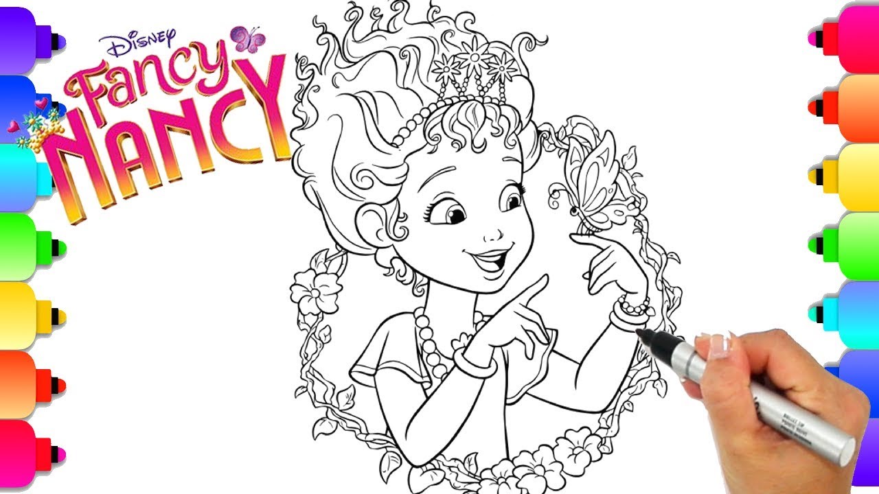 Learn How to Draw Fancy Nancy from Disney's Hit Show Fancy Nancy | Fancy Nancy Coloring Book