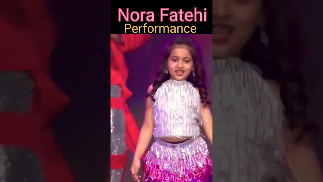 iifa Award 2022 Nora Fatehi Performance With A Little Girl #norafatehi #shortsyoutube #shorts