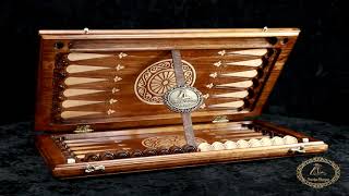 Ornamental braid pattern backgammon classic