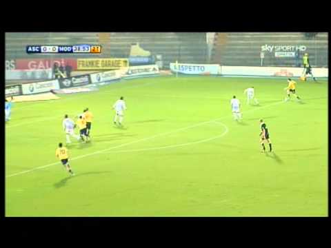Ascoli 0-1 Modena 28-10-2011 Highlights & Goals HD