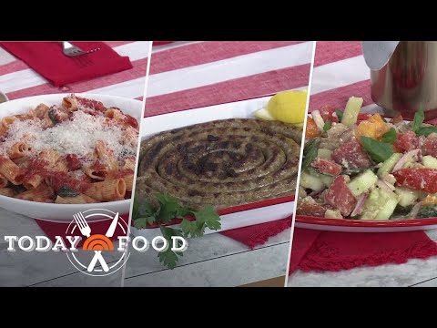 Grilled Pinwheel Sausage and Rigatoni Marinara: Get the Recipes