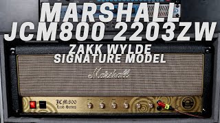Video thumbnail for MARSHALL JCM800 2203ZW | Zakk Wylde Signature Model by Euge Valovirta