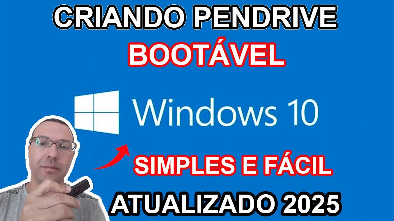 How to create a bootable pendrive for Windows 10. Simple and Easy - Updated 2025!!!