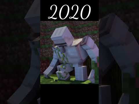 Minecraft Iron golem evolution ???? #minecraft #shorts #herobrine