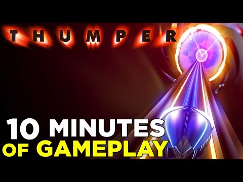 10 Minutes of THUMPER Psychedelic 'Rhythm Violence' Gameplay: Level 4 - YouTube