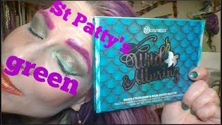 St Patricks Day green eye shadow tutorial ft BH Cosmetics Wild &amp; Alluring palette