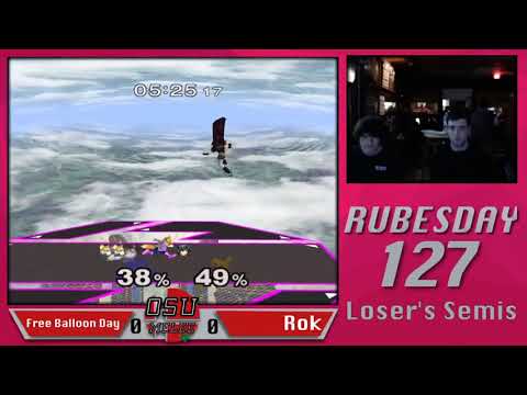 Zealot (Fox) vs Rok (Marth) - Rubesday 127: Loser's Finals