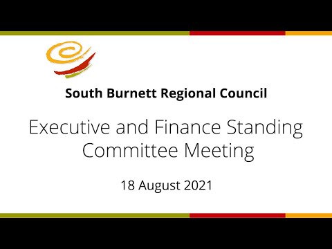 Executive and Finance Standing Committee Meeting 18/08/2021