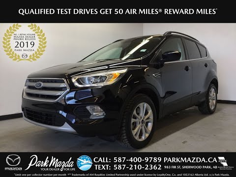 BLACK 2017 Ford Escape SE Review Sherwood Park Alberta - Park Mazda