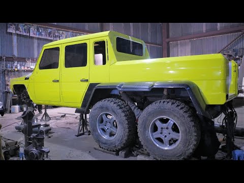 Homemade Mercedes Benz G-Class 6x6 Brabus, not much more and finish.