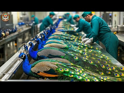 PEACOCK Farming Technique - How China Farmer Profits from the Most Stunning Bird 🦚