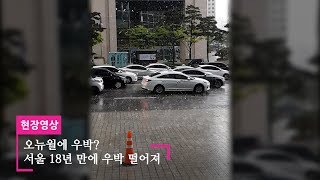 '오뉴월에 우박이?' 서울 18년만에 우박 떨어져