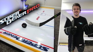 Is this the FUTURE of Hockey Training?! *SUPERDEKER PRO REVIEW*