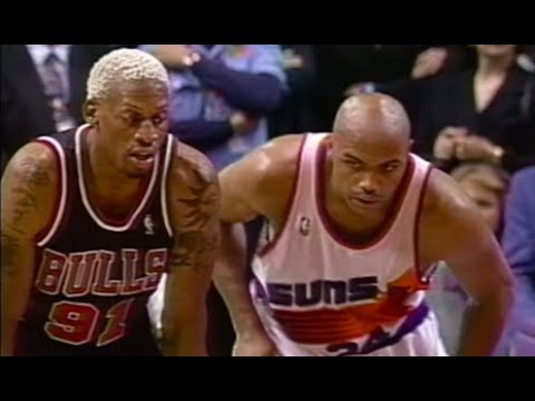 Charles Barkley vs Dennis Rodman gets HEATED (02/06/1996)
