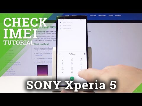 How to Locate IMEI & SN in SONY Xperia 5 – IMEI Information