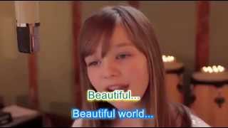 Connie Talbot - Beautiful World (Lyrics)