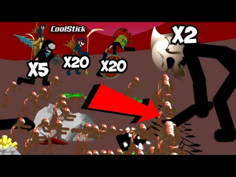 Which Zombie Unit Can Cross This Line ? And Beat Final Boss | Last Stand Mission | Stick War Legacy