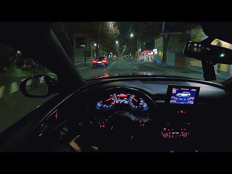 Audi A6 allroad 3.0 BiTDI (320 hp) NIGHT DRIVE  | POV | 4K