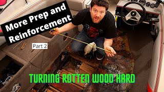 Replacing a rotten boat floor