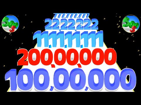 Number Merge Run: Shooting vs merge number run master 2048 Gameplay New update level #6