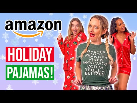 Rating Festive Holiday Pajamas From Amazon!