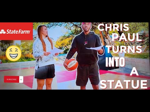 CHRIS PAUL TURNS INTO A STATUE!!! (NEW 2021 STATE FARM COMMERCIAL!!) 8k🏀 🤣