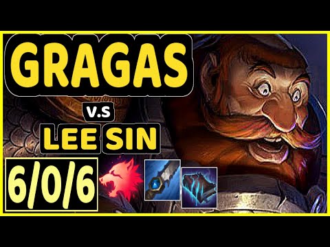 SKEANZ (GRAGAS) vs LEE SIN - 6/0/6 KDA JUNGLE CHALLENGER GAMEPLAY - EUW
