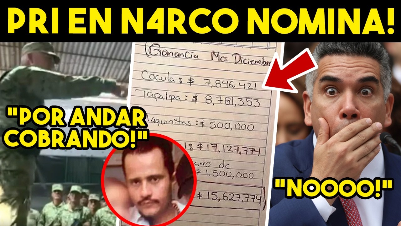 DE ULTIMA HORA! PRI EN NOMINA DEL M3NCH0, ALITO HASTA EL CUELLO. EJERCITO DA ULTIMATUM, ADIOS.