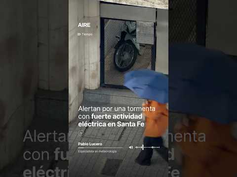Alerta por tormentas con fuerte actividad eléctrica en Santa Fe ⛈️