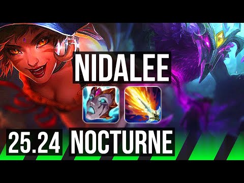 NIDALEE vs NOCTURNE (JGL) | EUW Master | 25.24