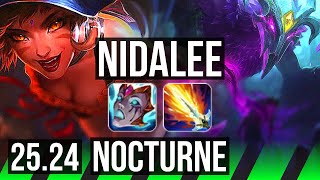 NIDALEE vs NOCTURNE (JGL) | EUW Master | 25.24