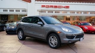 2011 Porsche Cayenne S Meteor Grey on Black in Beverly Hills P4043A @porscheconnect