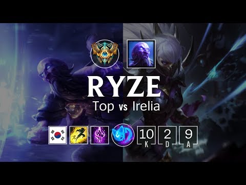 Ryze Top vs Irelia - KR Challenger Patch 8.7
