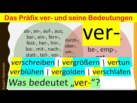 Deutsche Präfixe/Vorsilben und ihre Bedeutungen: Präfix ver- und seine Bedeutungen #präfix #ver