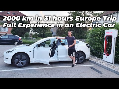 2000 km Europe Trip in Tesla Model 3 | Bern to Bucharest | 31 hours