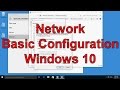 Network Basic Configuration Windows 10