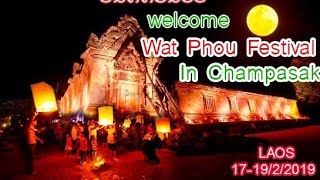 preview picture of video 'ງານບຸນນະມັດສະການຜາສາດຫີນວັດພູຈຳປາສັກ __Wat phou festival in Champasak of Laos'