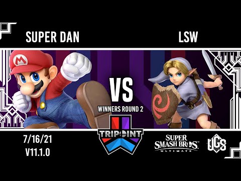 Tripoint Smash 105 - Winners Round 2 - Super Dan(Mario) Vs. LSW(Young Link)