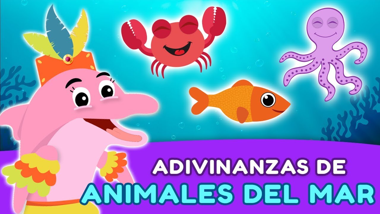 Adivinanzas ► Animales marinos para niños 🦈🐋🐬🐳