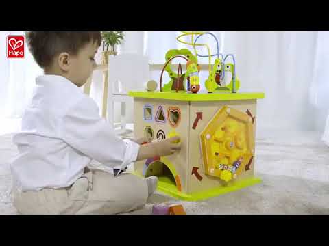 Country Critters Wooden Activity Play Cube by Hape