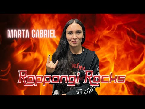 Backstage interview in Tokyo with Marta Gabriel